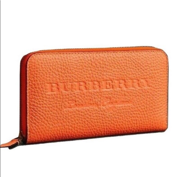 burberry orange wallet